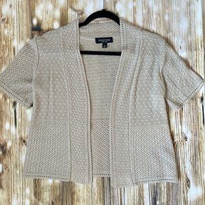 Tan/beige sweater cardigan size Medium